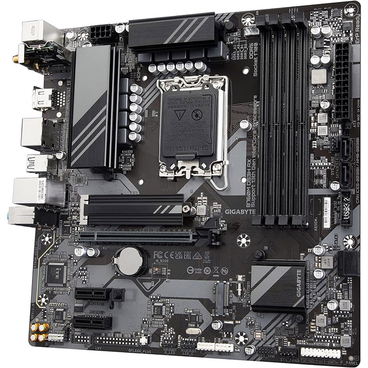 خرید مادربرد Gigabyte B760M DS3H AX - رم DDR4 - فرم M-ATX - چیپست اینتل